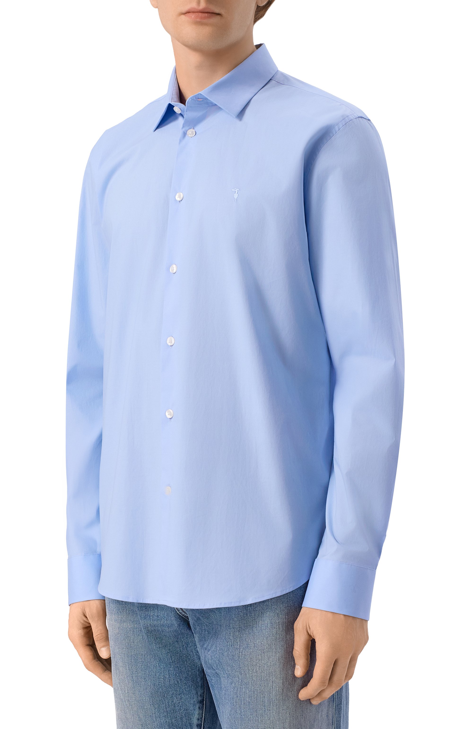 Хлопковая рубашка TRUSSARDI, арт. 5004N000052N, фото 3