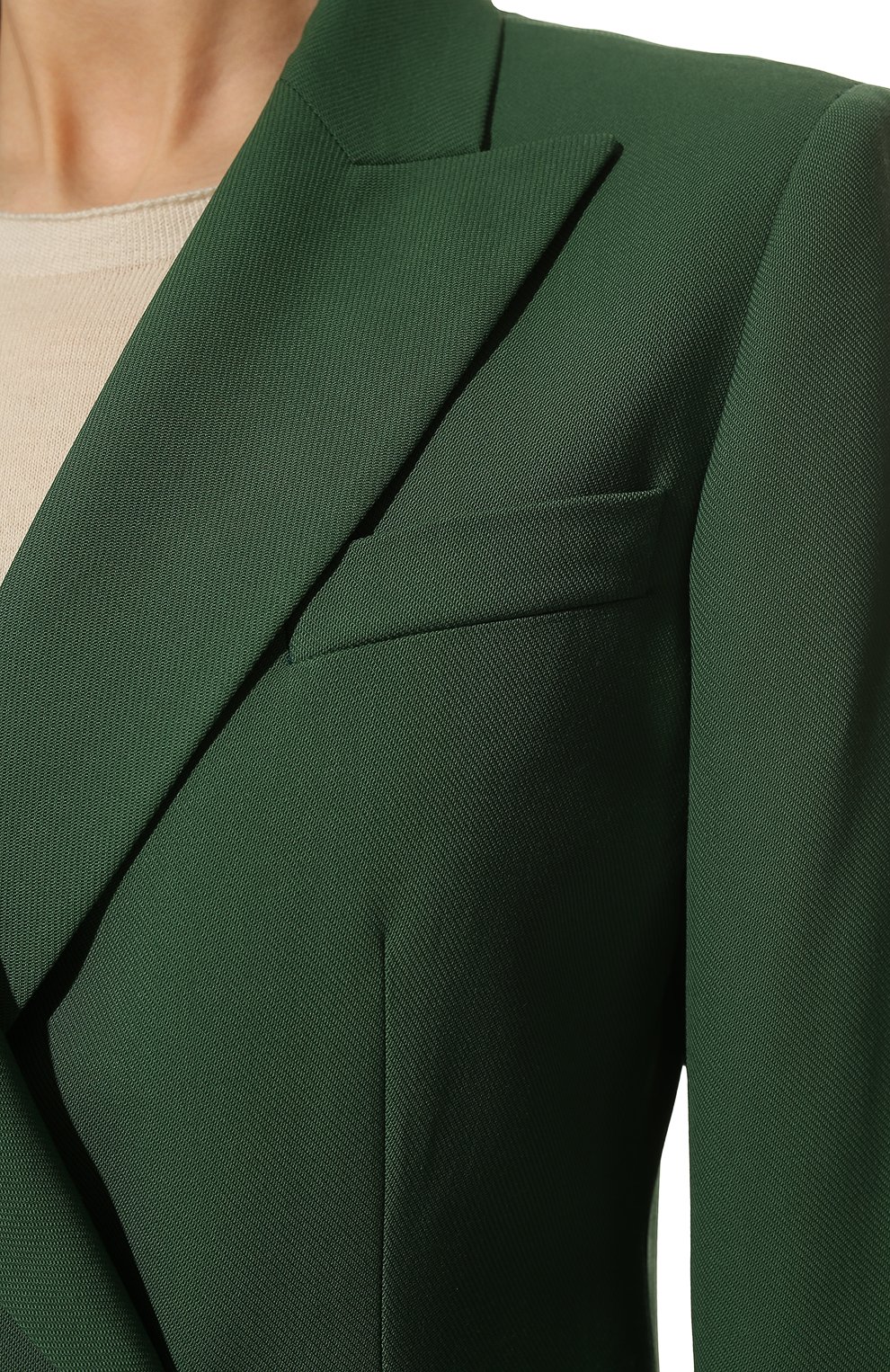 Шерстяной жакет LORO PIANA зеленого цвета по цене 253500 руб., арт. FAL5291, фото 5 Шерстяной жакет LORO PIANA, арт. FAL5291, фото 5