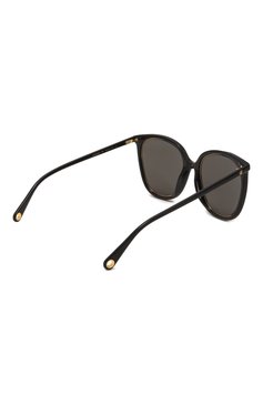 Женские солнцезащитные очки GUCCI черного цвета, арт. 691290 J0741 | Фото 6 (Кросс-КТ: С/з-унисекс; Материал: Пластик; Тип очков: С/з; Нос: Не проставлено; Региональные ограничения белый список (Axapta Mercury): Не проставлено; Оптика Гендер: оптика-унисекс; Очки форма: Круглые)