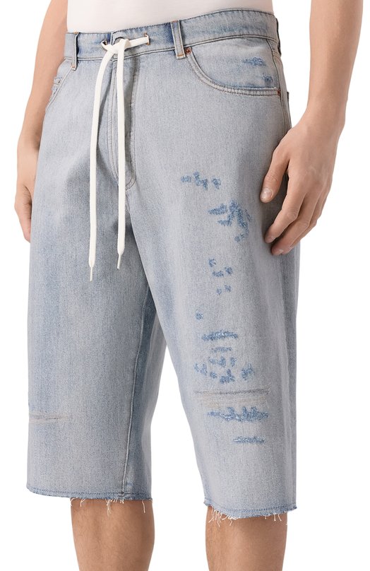 Джинсовые шорты MM6 SH0MU0014/M30055 Голубой  SH0MU0014/M30055 Фото 3