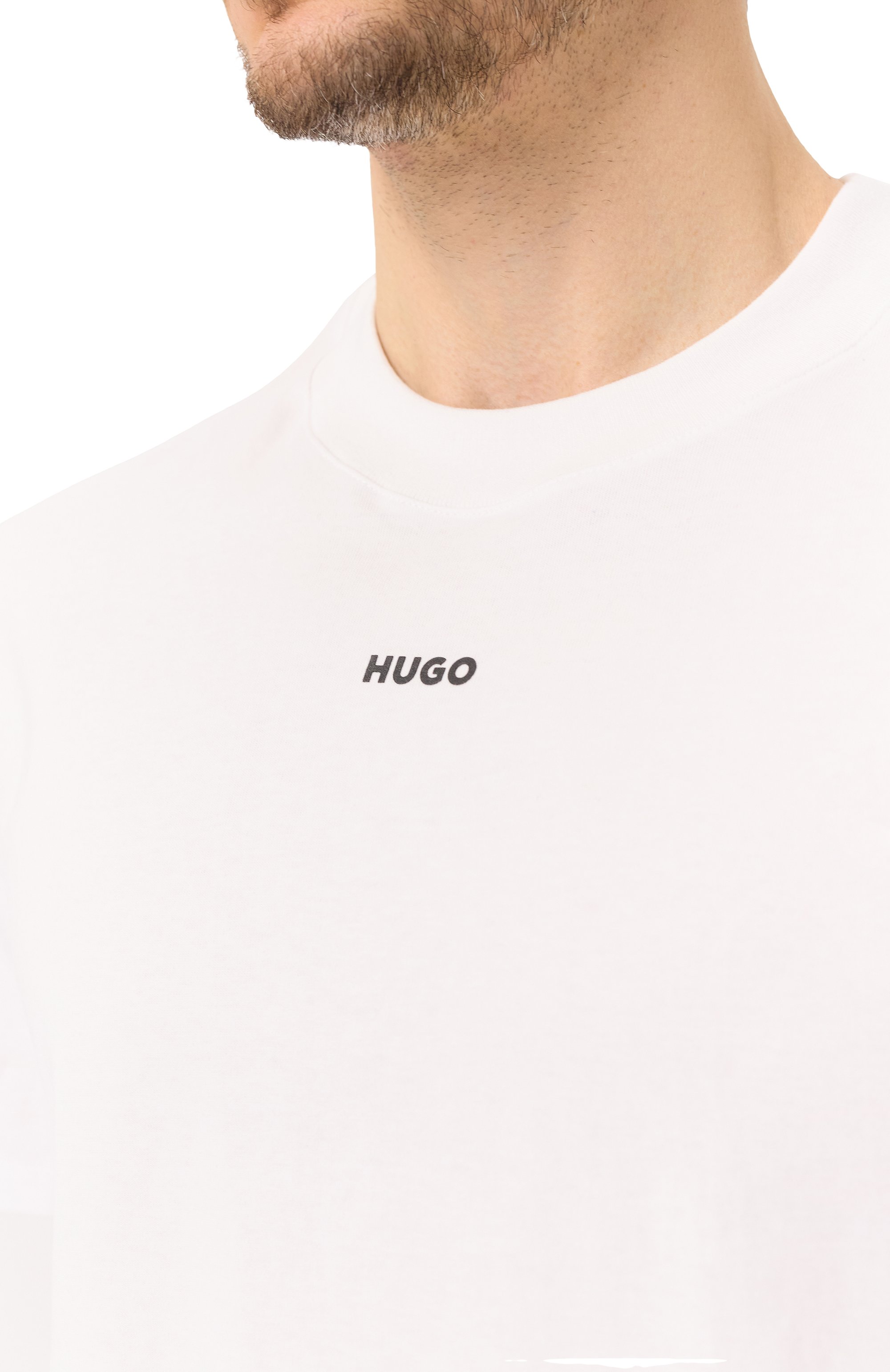 Хлопковая футболка HUGO, арт. 50488330, фото 5