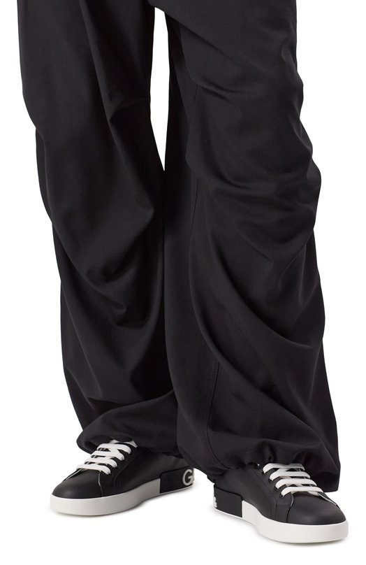 Кожаные кеды Portofino Dolce & Gabbana CS2216/AH527 Чёрный  CS2216/AH527 Фото 3