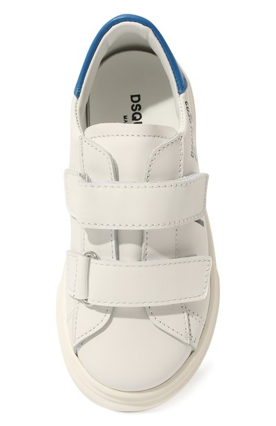 Кожаные кеды DSQUARED2 синего цвета по цене 24150 руб., арт. 70880 VAR.1/28-35, фото 4 Кожаные кеды DSQUARED2, арт. 70880 VAR.1/28-35, фото 4