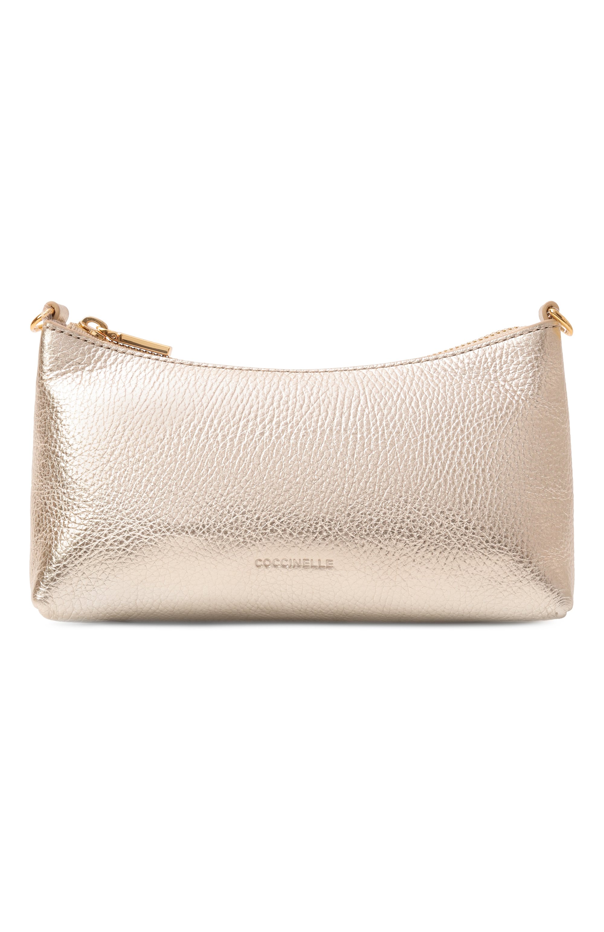Сумка aura mini COCCINELLE золотого цвета по цене 22050 руб., арт. E5QH0550101, фото 1 Сумка aura mini COCCINELLE, арт. E5QH0550101, фото 1