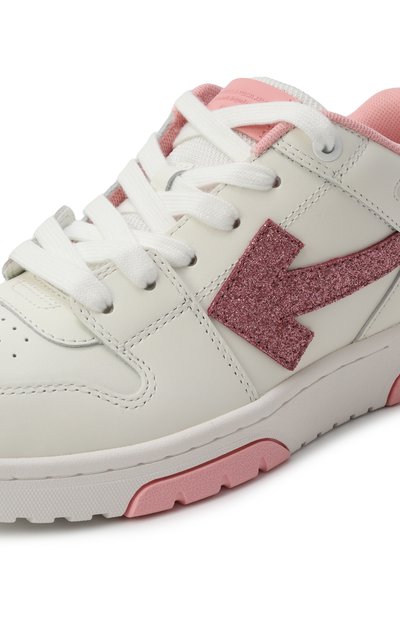 Кожаные кеды out of office OFF-WHITE, арт. 0GIA007S25LEA002/34-36, фото 5