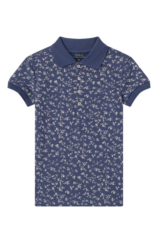 

Хлопковое поло Polo Ralph Lauren, Синий