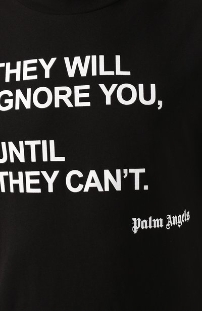 Хлопковая футболка PALM ANGELS, арт. PMAA001S204130491088, фото 5