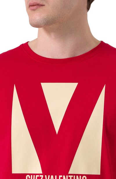 Хлопковая футболка VALENTINO, арт. 6V3MG16P/AQ9, фото 5