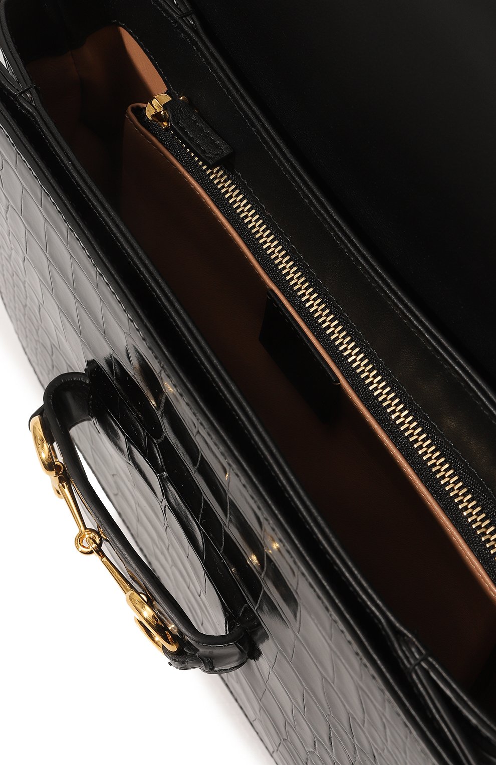 Сумка 1955 horsebit small из кожи аллигатора GUCCI, арт. 602204 EV40G, фото 5