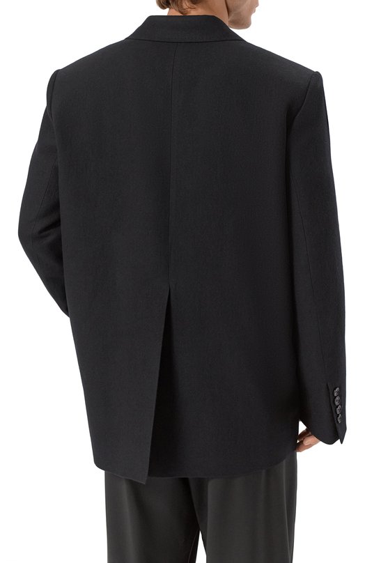 Шерстяной пиджак Ann Demeulemeester B0011594/FA207 Чёрный  B0011594/FA207 Фото 4