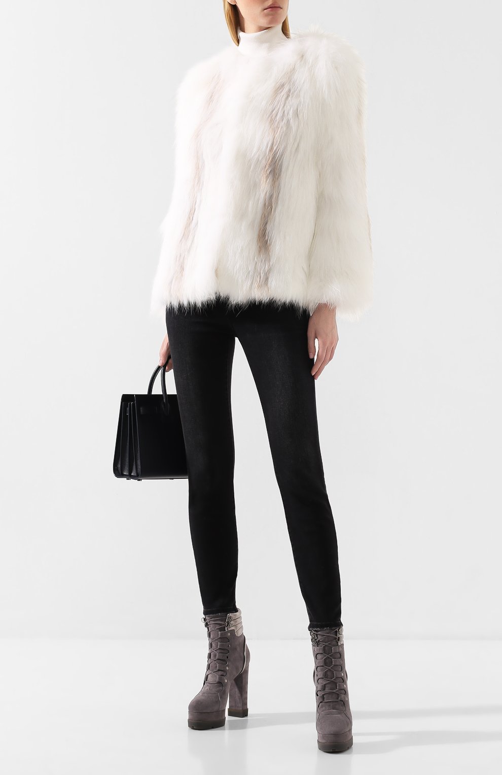 Шуба из меха песца YVES SALOMON, арт. 9WYV73860KRDX, фото 2