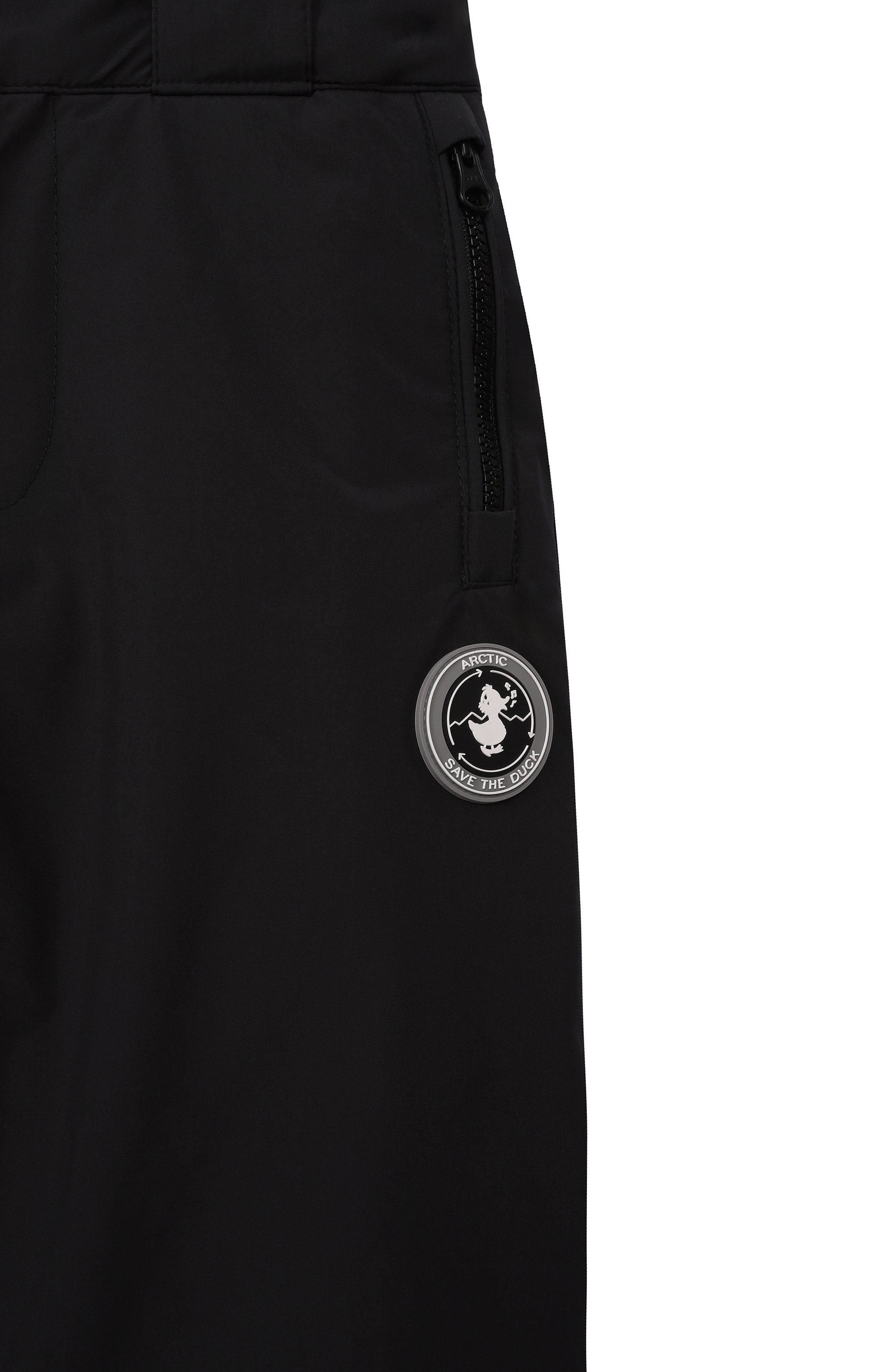 Утепленные брюки SAVE THE DUCK черного цвета по цене 20800 руб., арт. PP1506X/ENU/LEAF21, фото 3 Утепленные брюки SAVE THE DUCK, арт. PP1506X/ENU/LEAF21, фото 3