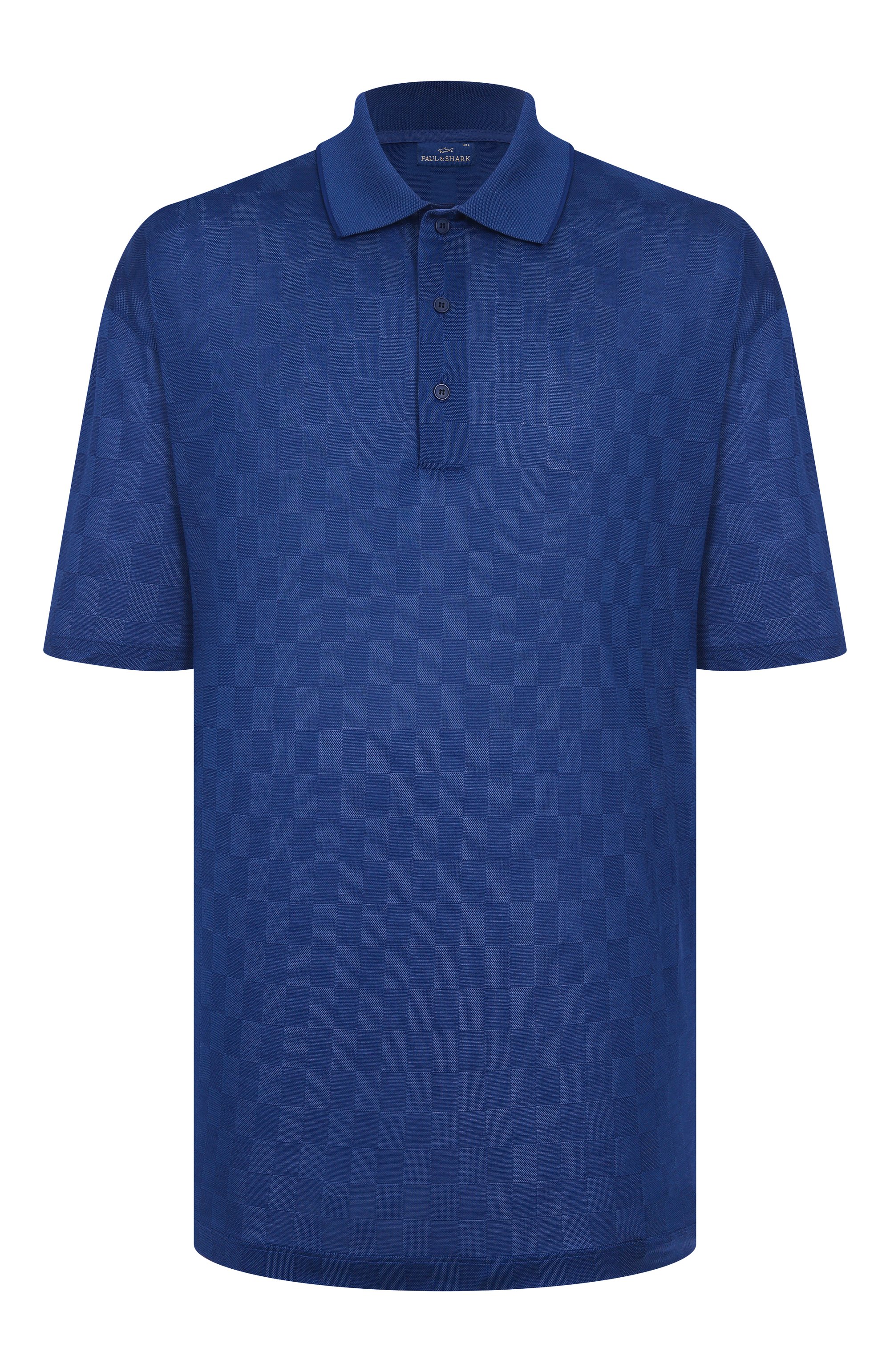 Хлопковое поло PAUL&SHARK синего цвета по цене 39750 руб., арт. 25411278/5XL, фото 1 Хлопковое поло PAUL&SHARK, арт. 25411278/5XL, фото 1