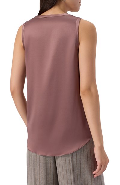 Атласный топ BRUNELLO CUCINELLI, арт. MPC59E0600, фото 4