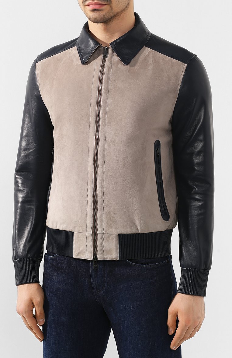 Замшевый бомбер BRIONI, арт. PLV40L/P9713, фото 1
