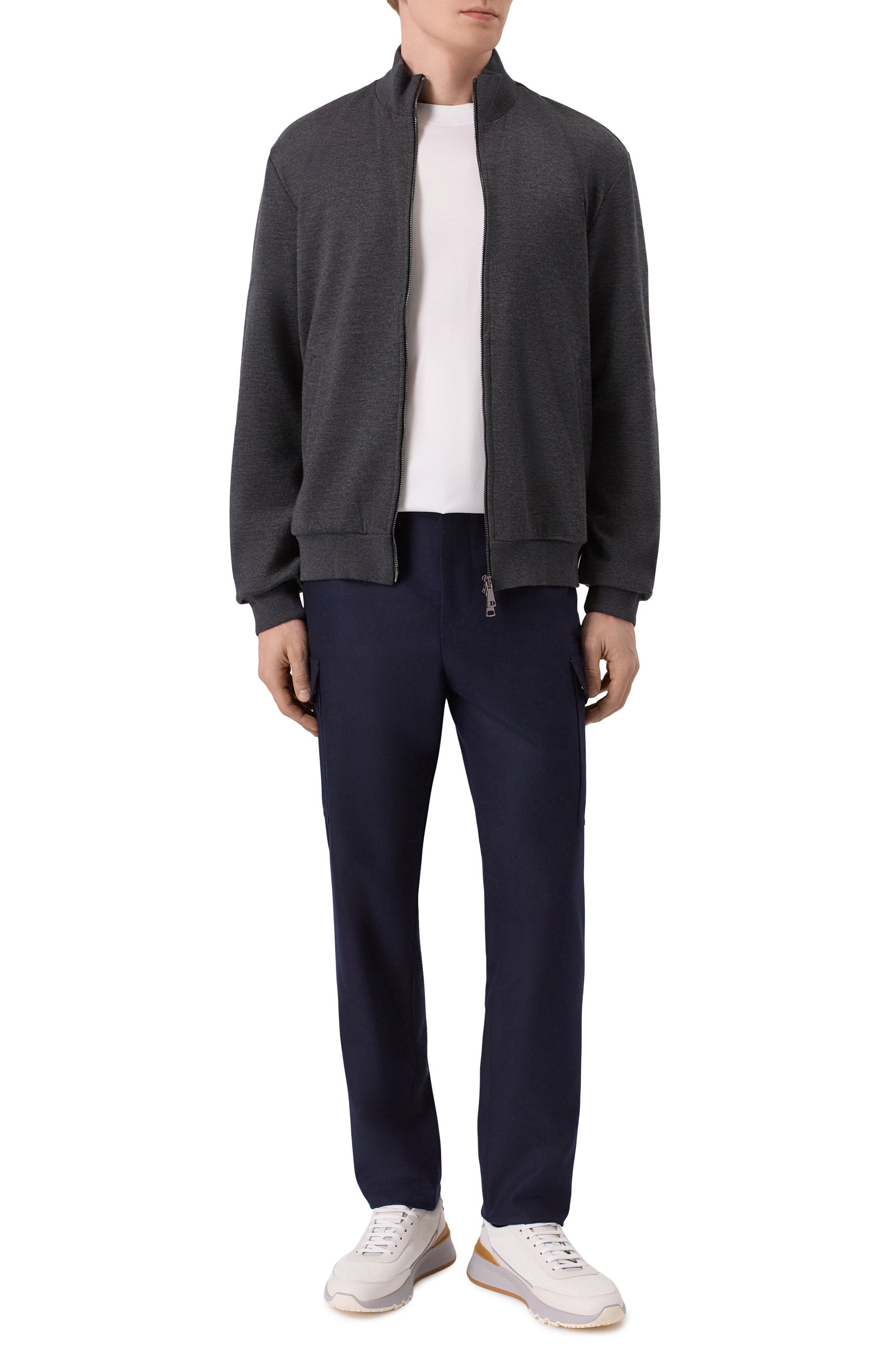 Толстовка из шелка и кашемира ANDREA CAMPAGNA, арт. JACKET/15038, фото 2