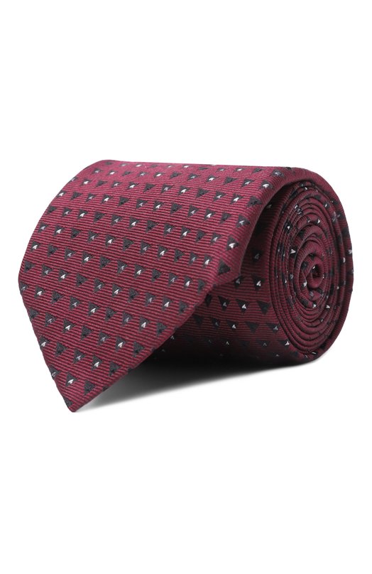 Шелковый галстук Brunello Cucinelli MR8840018 Бордовый MR8840018