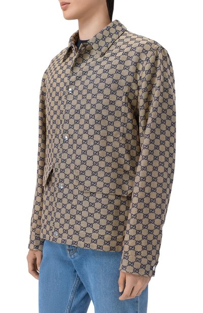 Льняная куртка-рубашка GUCCI, арт. 784252/ZAM7G, фото 3
