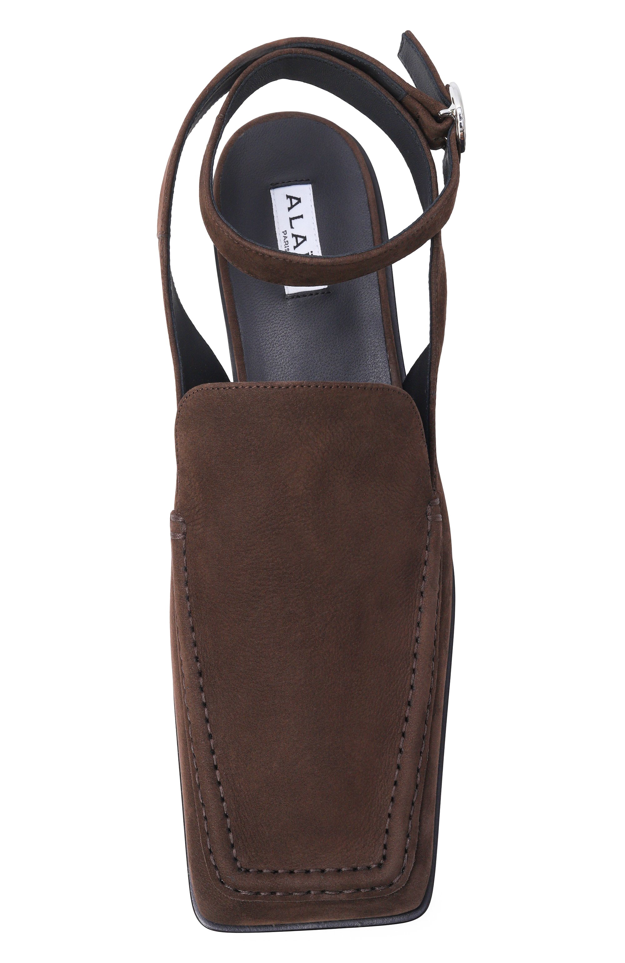 Замшевые сандалии ALAIA, арт. AA3L1001I111, фото 6