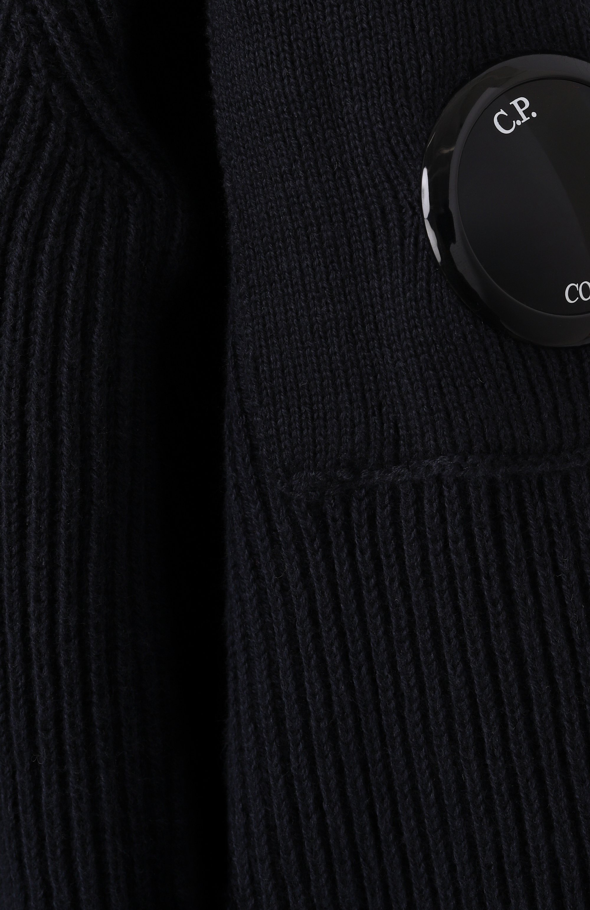 Хлопковый кардиган C.P. COMPANY темно-синего цвета по цене 23200 руб., арт. CMW004/LHE03/10-14, фото 3 Хлопковый кардиган C.P. COMPANY, арт. CMW004/LHE03/10-14, фото 3
