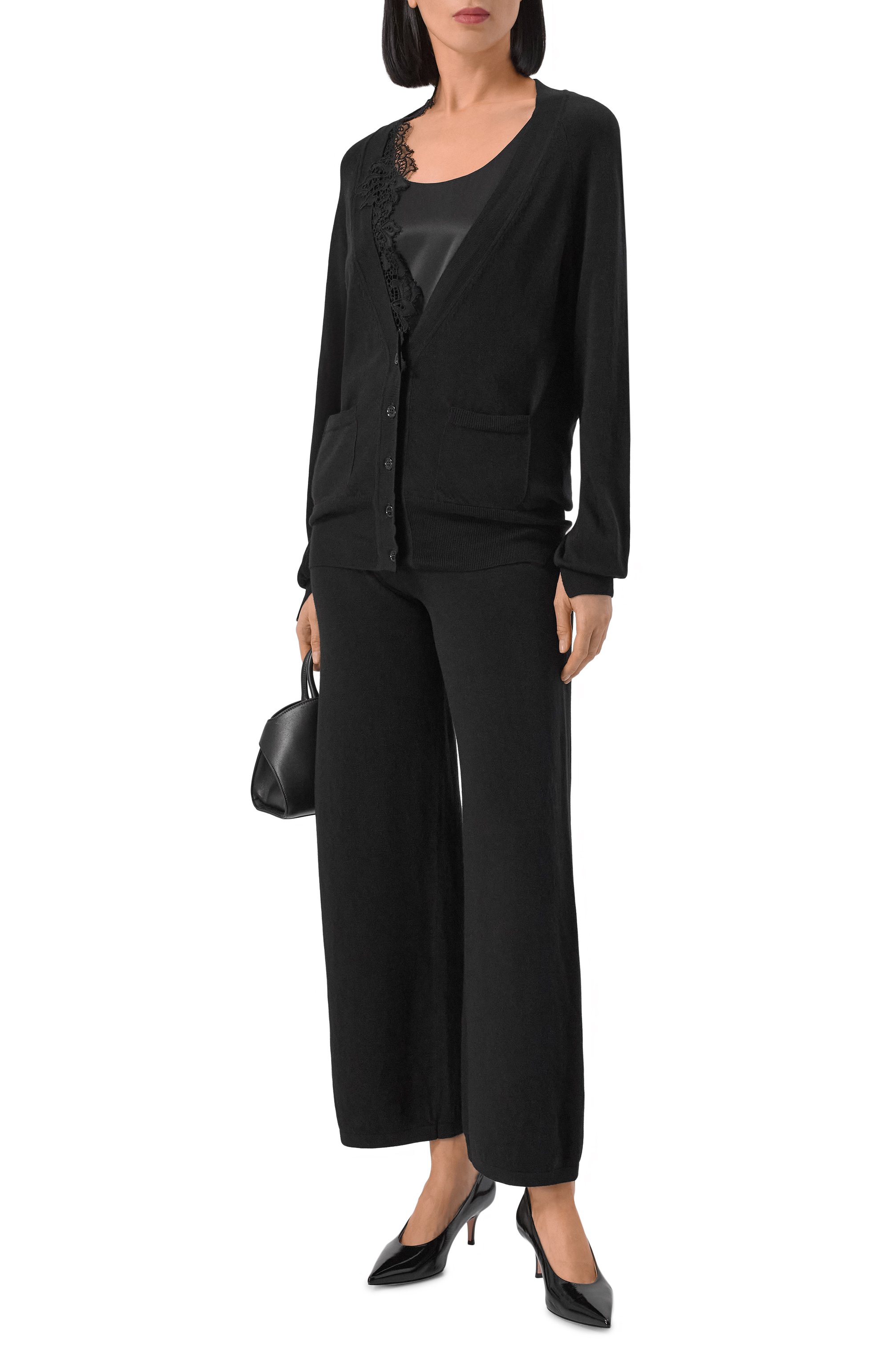 Кардиган из лиоцелла и шерсти ERMANNO SCERVINO, арт. D474N503APXRH, фото 2