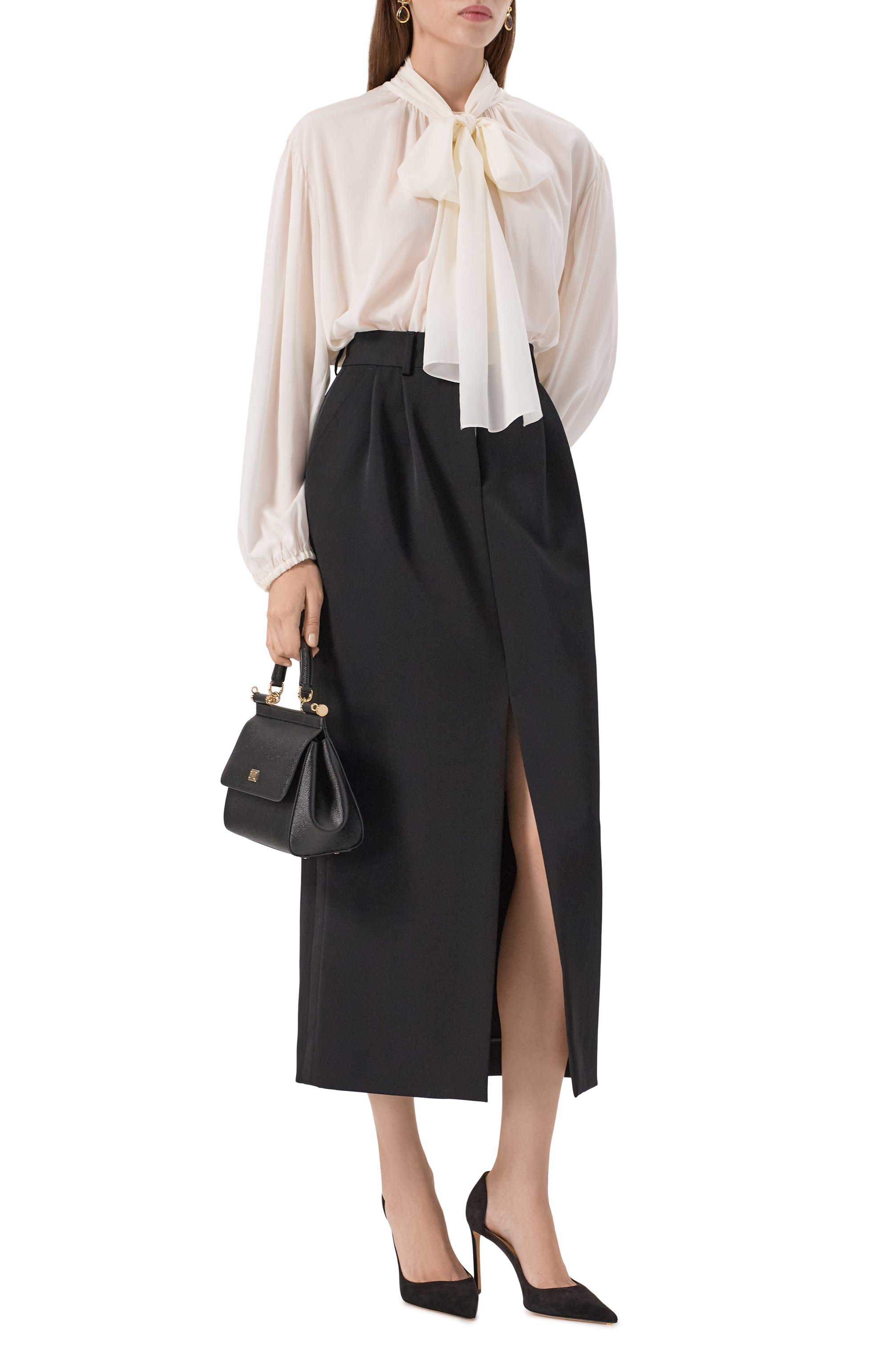 Шелковая блузка DOLCE & GABBANA, арт. F5R62T/FUAGM, фото 2