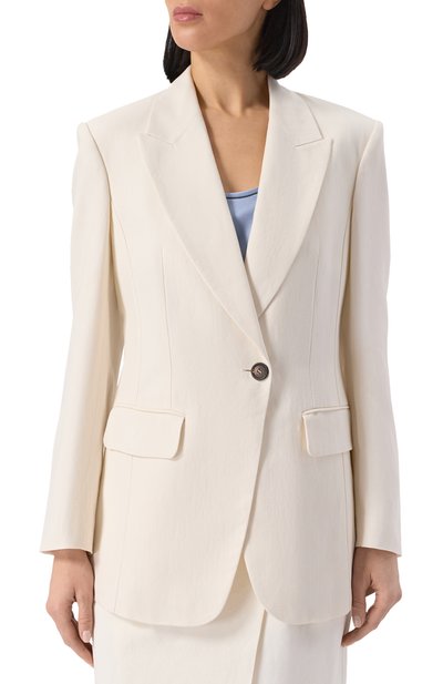 Жакет из вискозы и льна BRUNELLO CUCINELLI, арт. MH1262682, фото 3