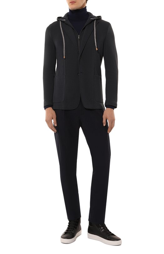 Однобортный пиджак Fradi Синий, фото 2