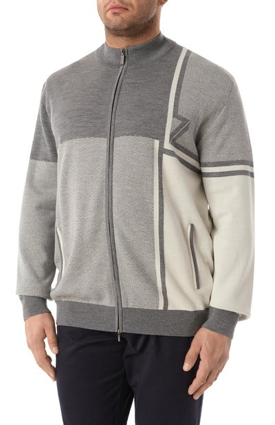 Кардиган из шерсти и шелка ZILLI, арт. JSS003M0240VZDTB0/64, фото 3