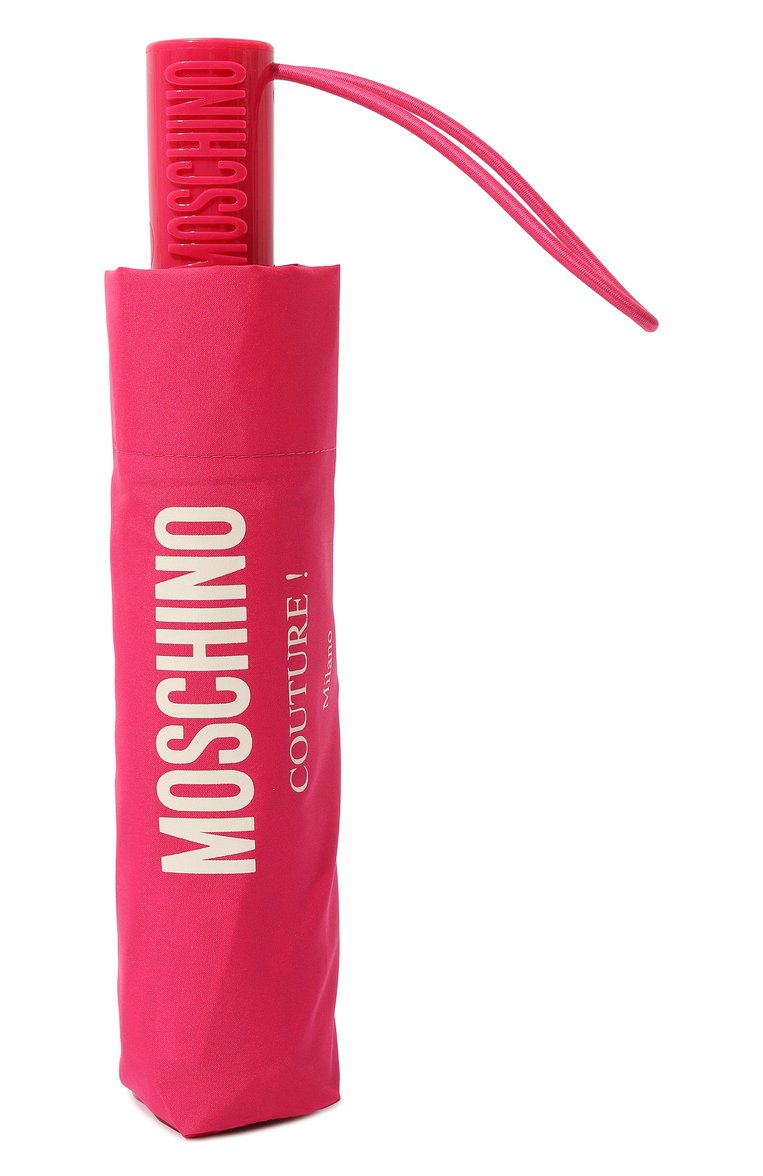 Женский складной зонт MOSCHINO фуксия цвета, арт. 8870-0PENCL0SEJ | Фото 4 (Материал: Металл, Текстиль, Синтетический материал; Нос: Не проставлено)