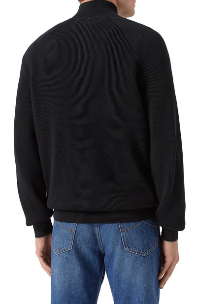 Хлопковый джемпер BRUNELLO CUCINELLI, арт. M29400104, фото 4