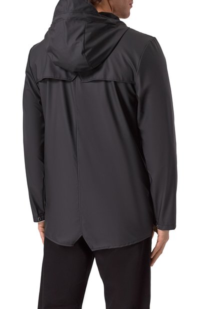 Плащ RAINS черного цвета по цене 11950 руб., арт. RA12010, фото 4 Плащ RAINS, арт. RA12010, фото 4