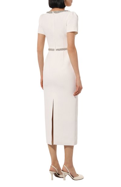 Платье с отделкой стразами SELF-PORTRAIT, арт. PF24-161M-W, фото 4