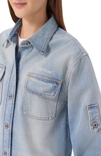 Джинсовая рубашка half arrow OFF-WHITE, арт. 0WYQ006S26DEN002, фото 5