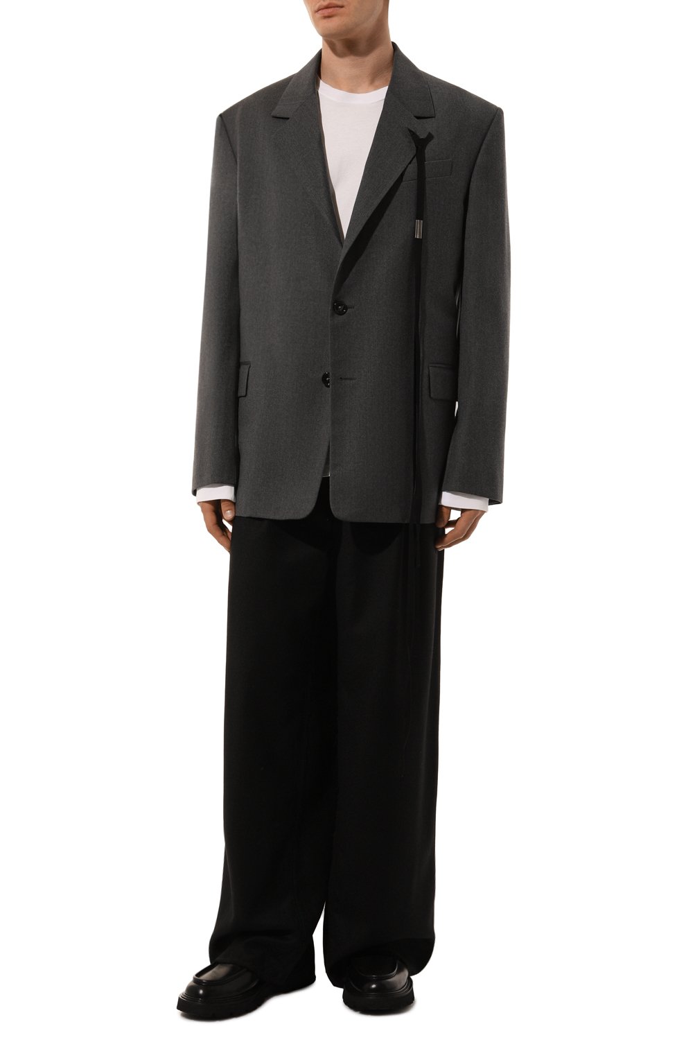 Шерстяной пиджак ANN DEMEULEMEESTER, арт. 2402-M-JA16-FA515-088, фото 3