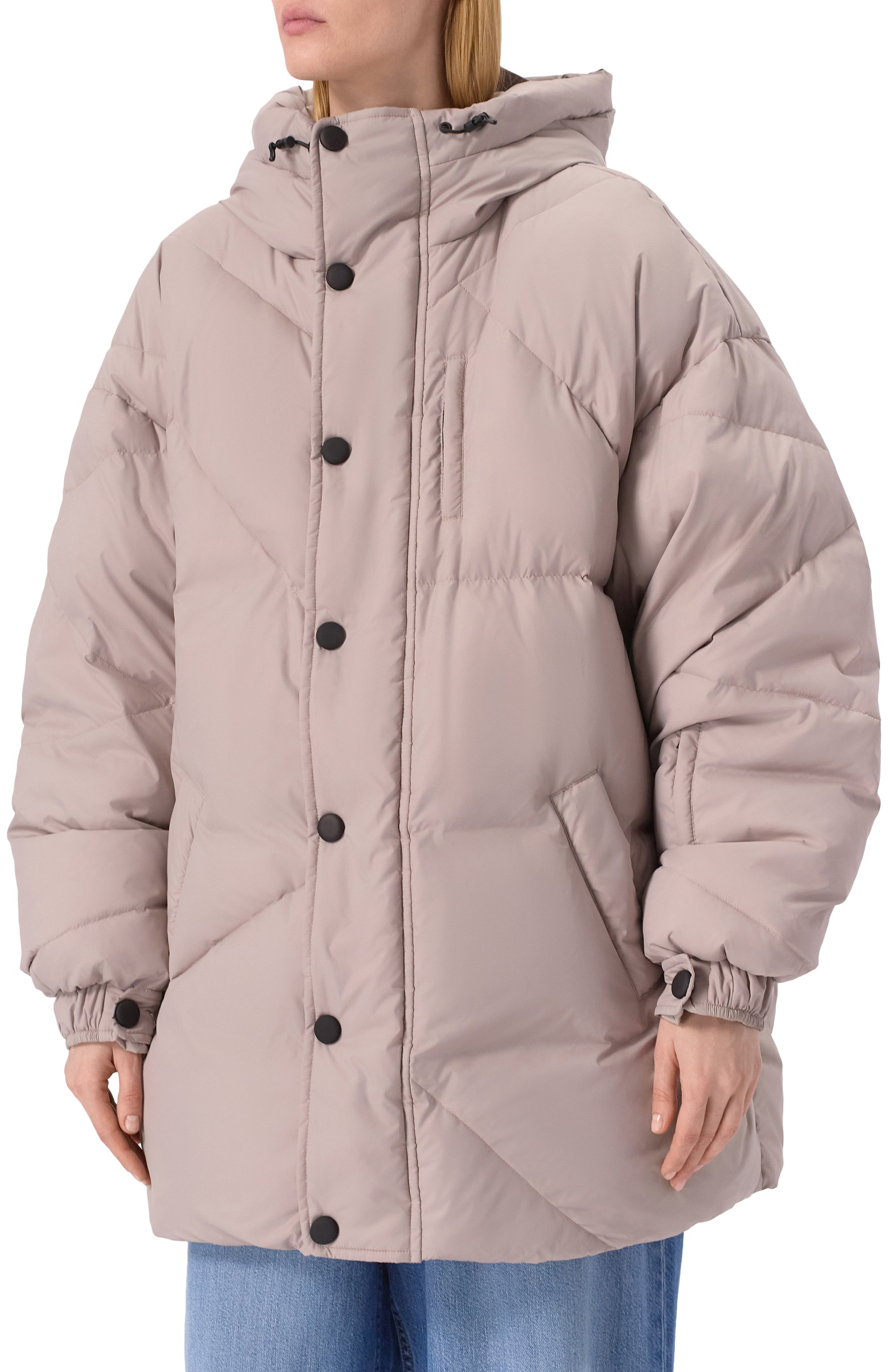 Пуховик ERMA бежевого цвета по цене 78650 руб., арт. FW0719, фото 3 Пуховик ERMA, арт. FW0719, фото 3