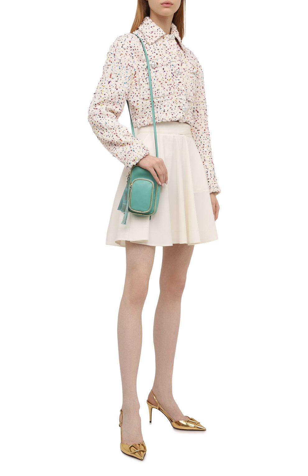 Юбка REDVALENTINO молочного цвета по цене 39950 руб., арт. XR3RAI05/69K, фото 2 Юбка REDVALENTINO, арт. XR3RAI05/69K, фото 2