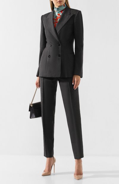 Шерстяной жакет DRIES VAN NOTEN серого цвета по цене 69950 руб., арт. 192-10445-8182, фото 2 Шерстяной жакет DRIES VAN NOTEN, арт. 192-10445-8182, фото 2