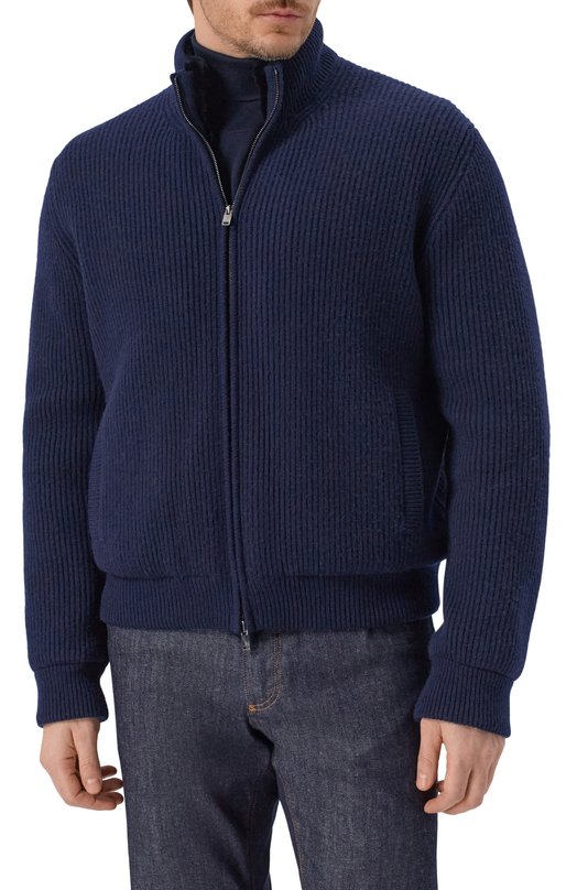 Кашемировый бомбер с подкладкой из норки MVST FTXTRECK-ES3625-2V BS/TR-ES3625-1 Синий  FTXTRECK-ES3625-2V BS/TR-ES3625-1 Фото 3