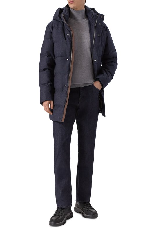 Пуховик из шерсти и кашемира Duno MAGNUS/C0RTINA Синий  MAGNUS/C0RTINA Фото 2