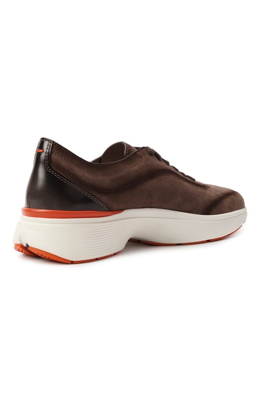 Замшевые кроссовки Bounce Santoni MBBG22070BARKS0G Коричневый  MBBG22070BARKS0G Фото 5
