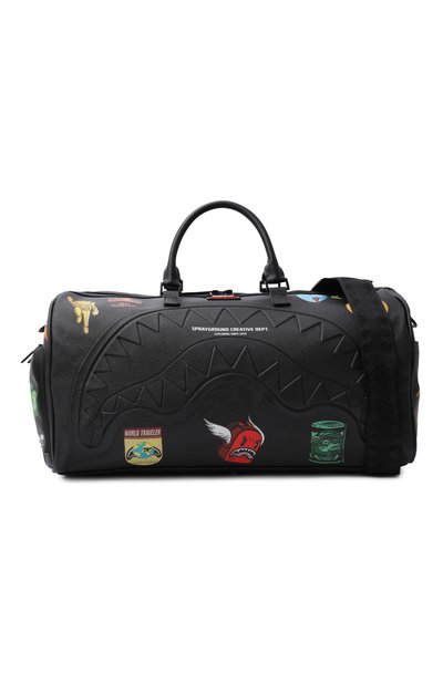Дорожная сумка the journey begins SPRAYGROUND черного цвета по цене 33450 руб., арт. 910D8287NSZ/CARG0 PATCHES DUFFLE, фото 4 Дорожная сумка the journey begins SPRAYGROUND, арт. 910D8287NSZ/CARG0 PATCHES DUFFLE, фото 4