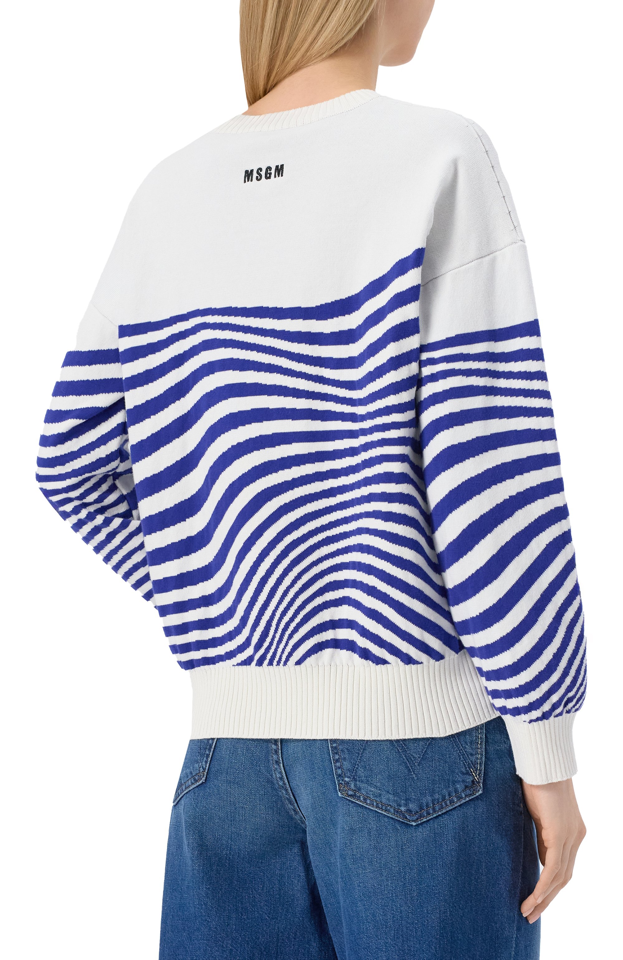 Хлопковый свитер MSGM, арт. 3841MDM194/257283, фото 4