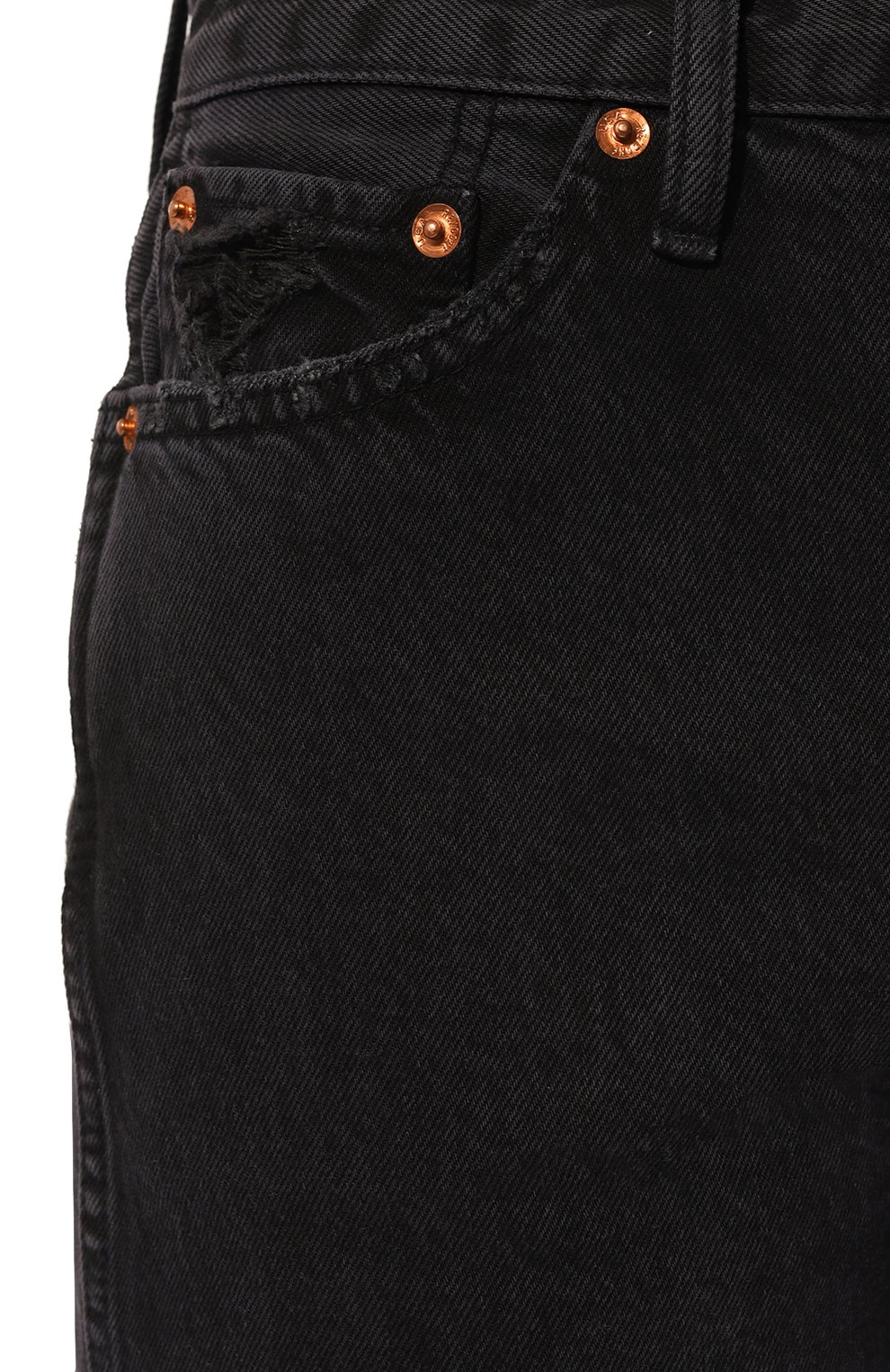 Джинсы RE/DONE черного цвета по цене 35150 руб., арт. 184-3WHRL, фото 5 Джинсы RE/DONE, арт. 184-3WHRL, фото 5