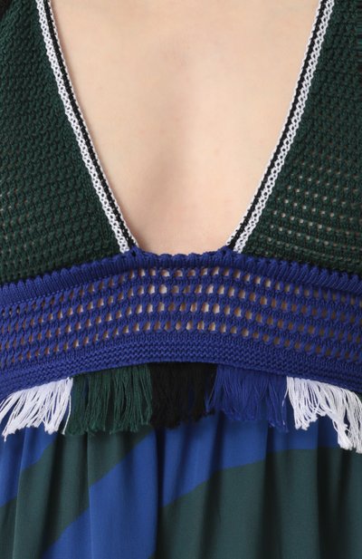 Шелковое платье-макси с открытой спиной FENDI, арт. FXX664/0GX, фото 5