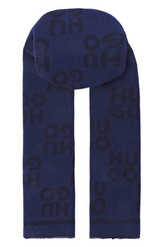 Шерстяной шарф HUGO 50524767 Синий 50524767