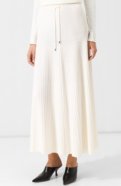 Кашемировая юбка-миди с эластичным поясом LORO PIANA, арт. FAI1801, фото 3