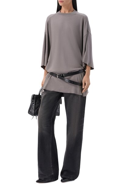 Женская хлопковая футболка RICK OWENS, арт. RP02F5204/JDC