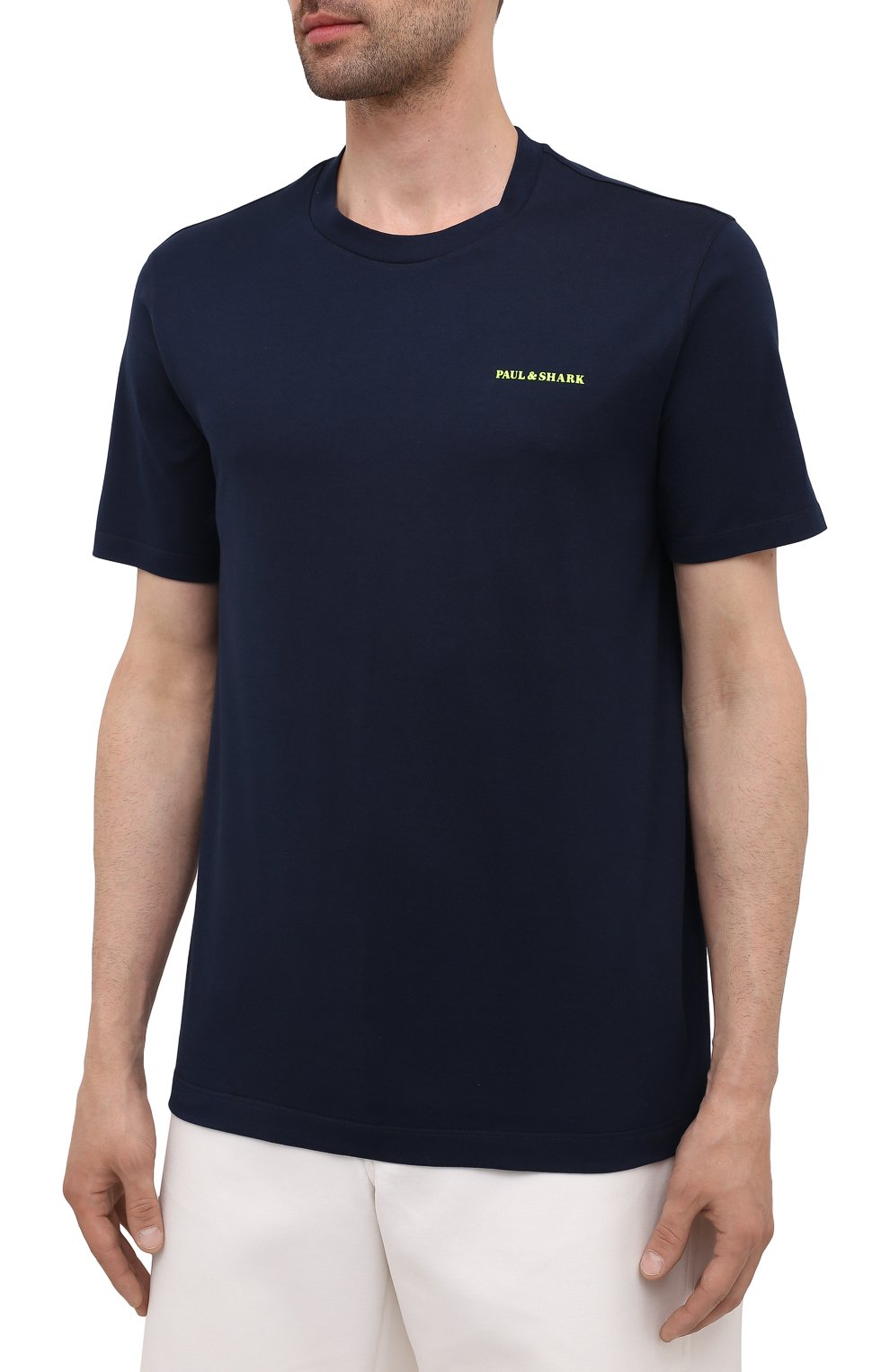 Хлопковая футболка PAUL&SHARK темно-синего цвета по цене 12300 руб., арт. 11311624/C00, фото 3 Хлопковая футболка PAUL&SHARK, арт. 11311624/C00, фото 3