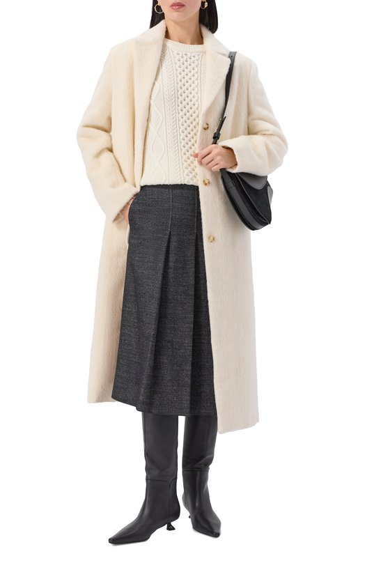 Юбка из шерсти и вискозы Lorena Antoniazzi G001A/5026 Серый  G001A/5026 Фото 2